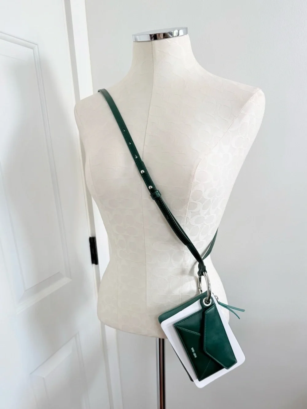 ✨ We-ar-4 The Grab Leather Double Pouch Crossbody Clutch NEW ✨